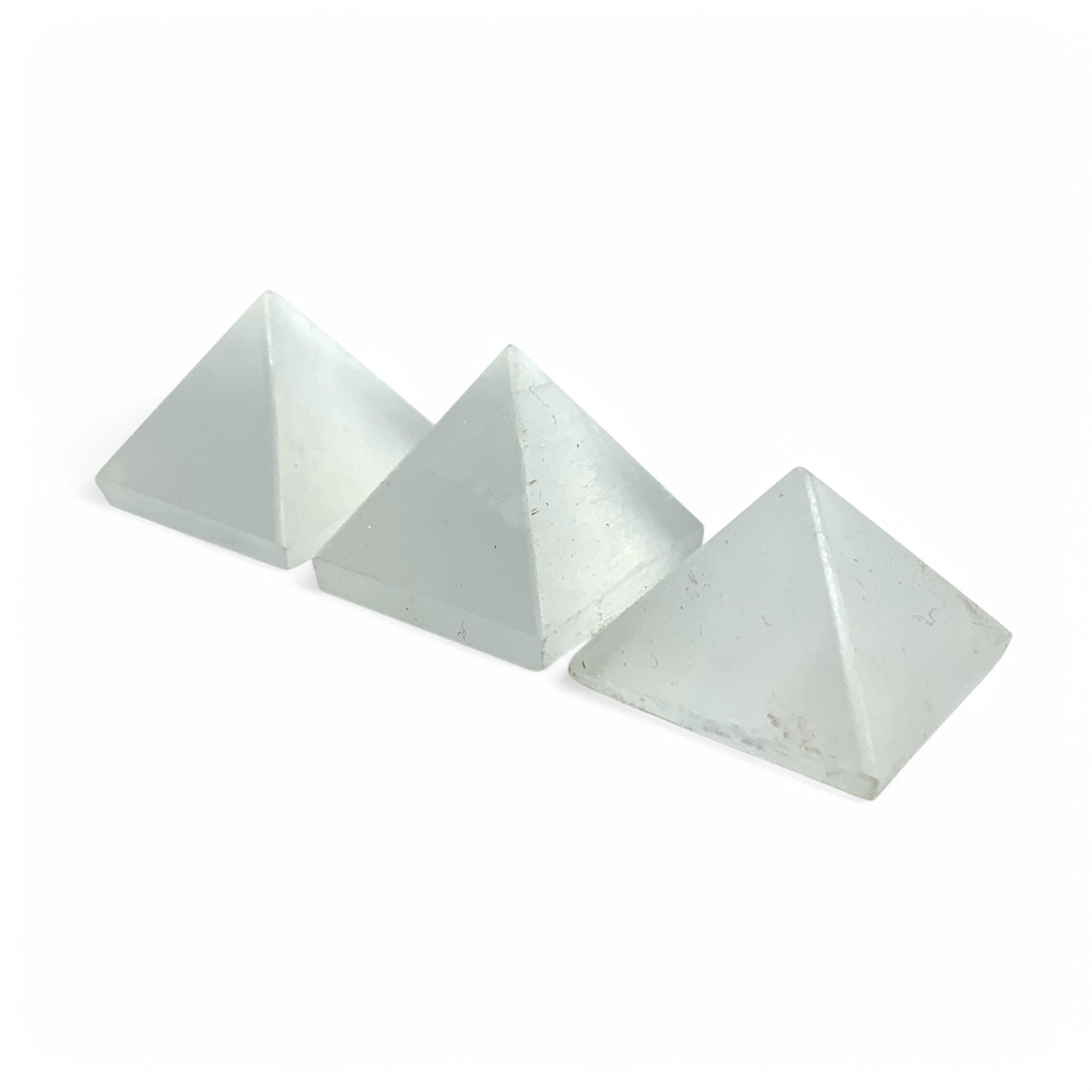 Selenite Pyramid $20